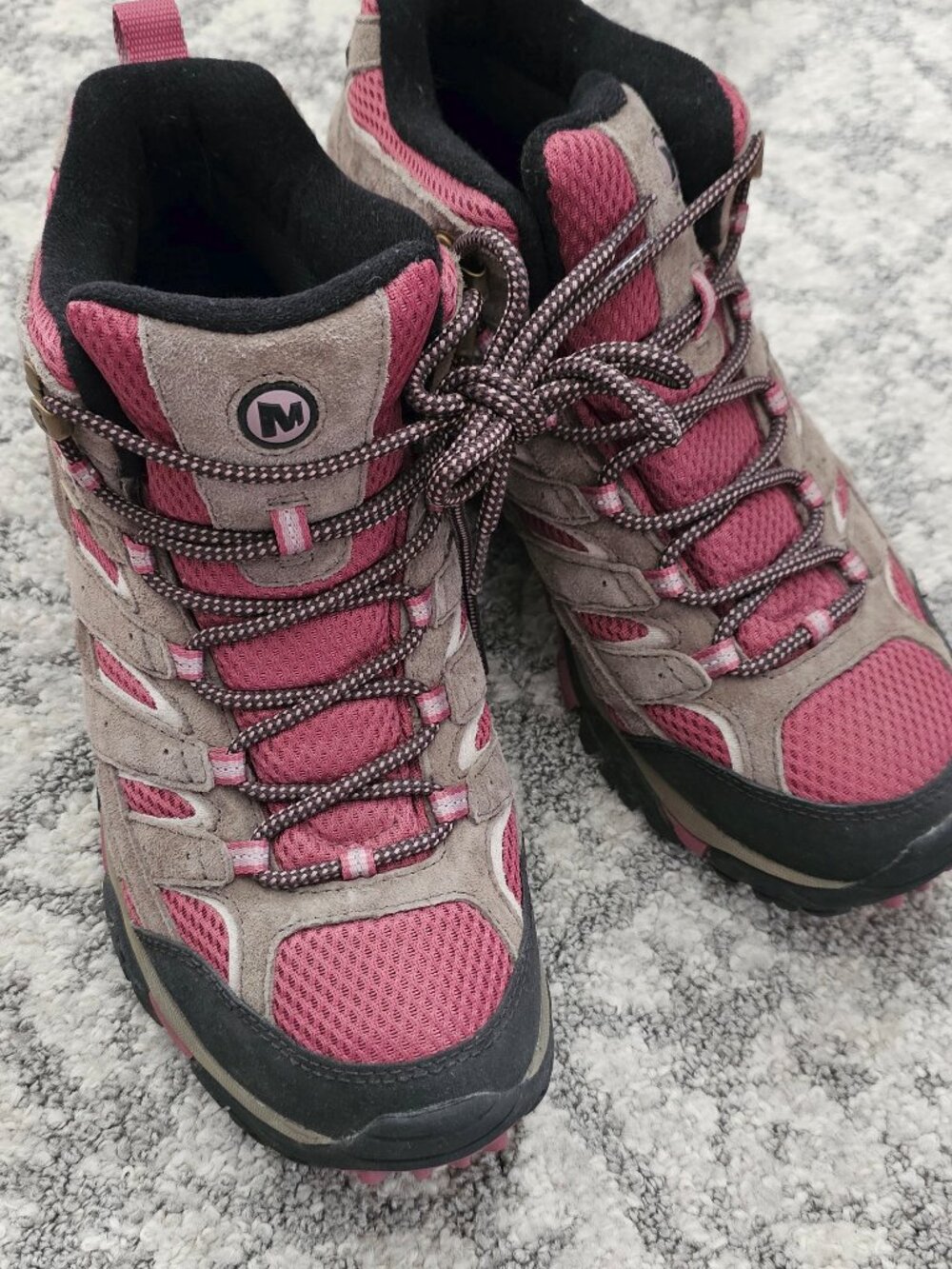 Merrell Hiking Shoes Size 10 Boulder and Blush